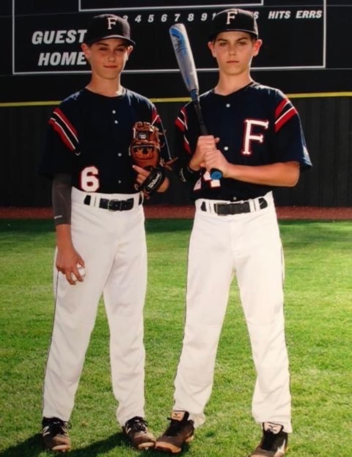 Ben and Zach Joyce at Farragut High School. (Photo courtesy of Matt Buckner)